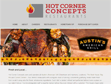 Tablet Screenshot of hotcornerconcepts.com